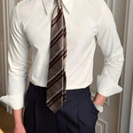 Elegant Spearpoint Collar Shirt - Cross & Crown