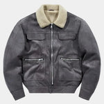 Essential Fleece Suede Jacket - Cross & Crown