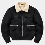 Essential Fleece Suede Jacket - Cross & Crown