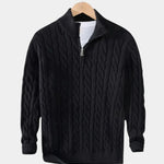 Essential Half Zip Curve Sweater - Cross & Crown