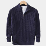 Essential Half Zip Curve Sweater - Cross & Crown