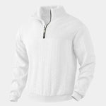 Essential Henley High Collar Quarter Zip Pullover - Cross & Crown