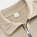 Essential Henley High Collar Quarter Zip Pullover - Cross & Crown