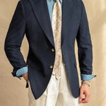Essential Nautical Seersucker Blazer - Cross & Crown