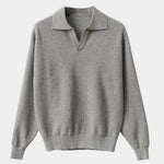 Essential V-Neck Polo Pullover - Cross & Crown