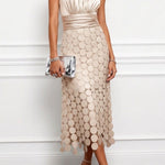 Aurelia | Satin Cutout Midi Dress