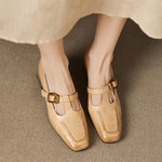 Elena Genuine Leather Heels