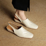 Svella Genuine Leather Slingbacks
