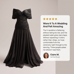GRACEFUL V-NECK PARTY DRESS