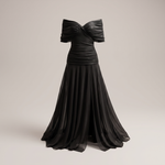 GRACEFUL V-NECK PARTY DRESS
