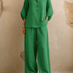 Maribel | Batwing Sleeves and Wide-Leg Pants
