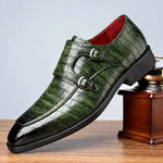 Marco Double Monk-Strap Leather Shoes