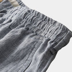 Gris Mariner Linen Shorts - Cross & Crown