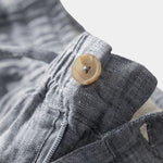 Gris Mariner Linen Shorts - Cross & Crown