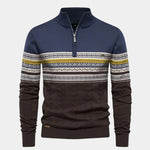 Half Zip Knit Pullover Sweater - Cross & Crown