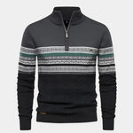 Half Zip Knit Pullover Sweater - Cross & Crown