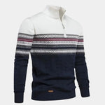 Half Zip Knit Pullover Sweater - Cross & Crown