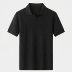 Casual Buttonless Knit Polo Shirt - Cross & Crown