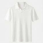 Casual Buttonless Knit Polo Shirt - Cross & Crown