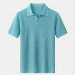 Casual Buttonless Knit Polo Shirt - Cross & Crown