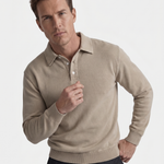 Canyon Mist Long Sleeve Polo Shirt – Cross & Crown