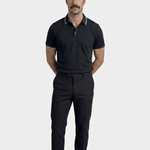 Obsidian Trim Polo – Cross & Crown