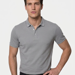 Steel Gray Polo – Cross & Crown