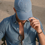 Minimalist Denim Cap - Cross & Crown