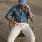 Minimalist Denim Cap - Cross & Crown