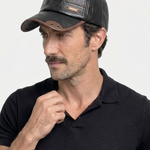 Rustic Crown Leather Cap  - Cross & Crown