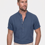 Essential Short Sleeve Linen Shirt - Cross & Crown
