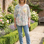 PRIMROSE FLORAL APPLIQUÉ BLOUSE