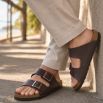 Continental Twin-Buckle Summer Sandals - Cross & Crown