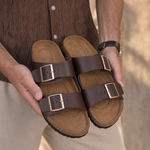 Continental Twin-Buckle Summer Sandals - Cross & Crown