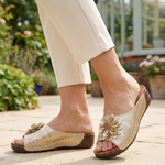 NESSA FLOWER DETAIL COMFORT SANDALS