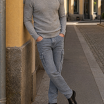 Denim Jeans Cargo Trousers - Cross & Crown