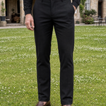 Bamboo Fiber Minimalist Straight Trousers - Cross & Crown