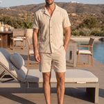 Minimalist Corduroy Set Shorts and Shirt - Cross & Crown