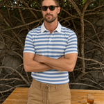 Azure Nautique Polo – Cross & Crown