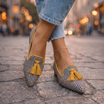 Evelyn | Pointed Flats with Tassels
