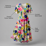 LUNETH FLUID V DRESS