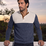 High Collar Corduroy Retro Pullover - Cross & Crown