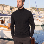 100% Merino Wool Turtleneck Sweater - Cross & Crown