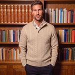 Timberline Long Collar Knit Sweater - Cross & Crown