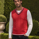 Old Money Essential Knit Vest - Cross & Crown