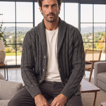 Men's Knitted Cardigan - Cross & Crown