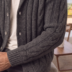 Men's Knitted Cardigan - Cross & Crown