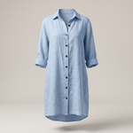 HOLLINMERE BUTTON-FRONT SHIRT DRESS