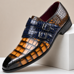 Brixon Dual Monk Strap Leather Shoes