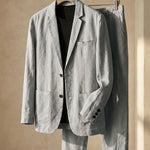ENZO REFINED LINEN SUIT